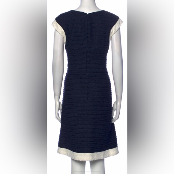 Chanel Art A-Line Scoop Neck Dress in Blue - Picture 2 of 15